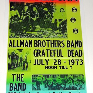Summer Jam Grateful Dead Allman Brothers and the Band 1973