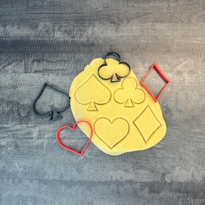 Poker Cards Cookie Cutter - Poker Cookie Cutter, Playing Cards Cookie Cutter, Made in France
