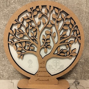 File digitale bomboniera Albero della vita personalizzato, file per taglio laser svg,pdf,jpg,dxf,cdr per materiali da 3, 4 e 6 mm