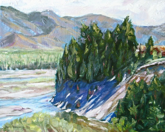 Large original oil painting landscape canvas art | Etsy