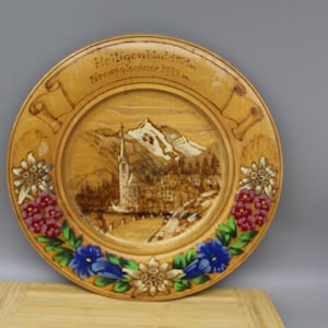 Decorative Wooden Plate. Hand-Painted Plate. Wall Decor. Embossed Wooden Plate. Home Decor. Art Decor.