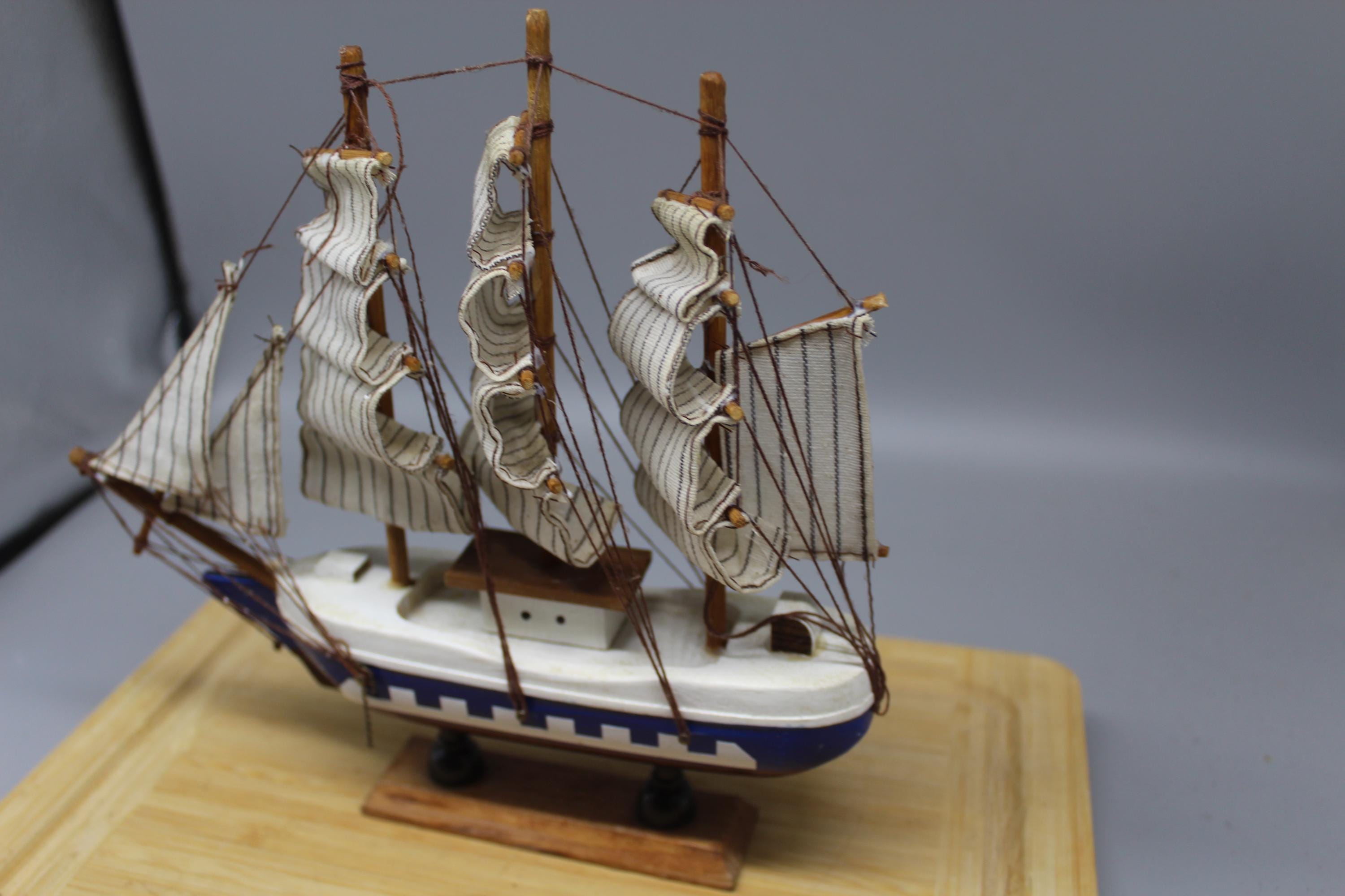 Handmade Wooden Sailing Ship Model: 1970s Bulgarian Craft - Etsy