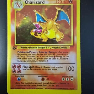pokemon card Charizard 1st 4/102 (proxy card/ orica) Mint ottima qualità holo