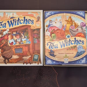 Deluxe 3D-Printed Organizer for Tea Witches | Ultimate Board Game Insert | Sleeve Friendly