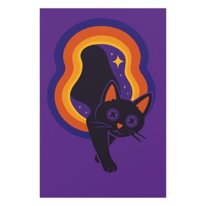 Coraline inspire le chat rampant, art mural de salon sur le thème d'Halloween image 3