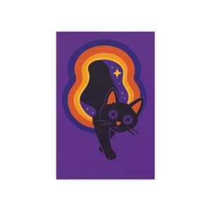 Coraline inspire le chat rampant, art mural de salon sur le thème d'Halloween image 2