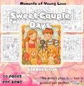 Sweet Couple Days: Cozy Coloring Moments of Young Love | Teen Romance Moments | Date Day | Cute Couple Scenes | Cozy Teen Romance product logo