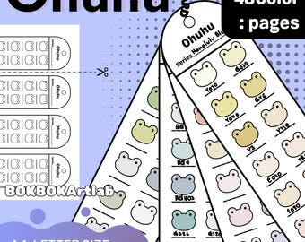 Ohuhu Blank Swatch Card | Color swatch bookmark, DIY Marker Swatch Template, Printable Paint & Color Swatch Organizer, Printable Color Chart