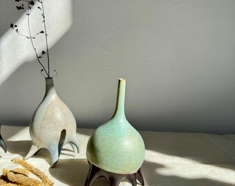 Pulce d'Aria / Ceramic artistic vase - Decorative artistic ceramic vase - Handmade - Craft - Ceramic design - Home decor