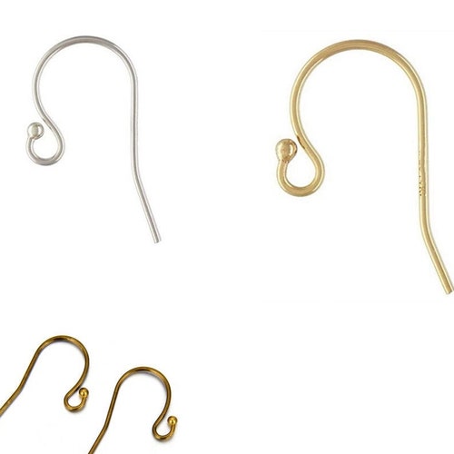 U Pick 50pc/100pc Hypoallergenic Ear Wire Fish Earring Hooks Etsy
