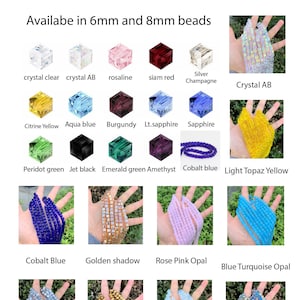 Scegli 100 pezzi di perline distanziatrici in cristallo ceco da 8 mm di alta qualità per orecchini, bracciali, collane, ciondoli e gioielli fai da te.
