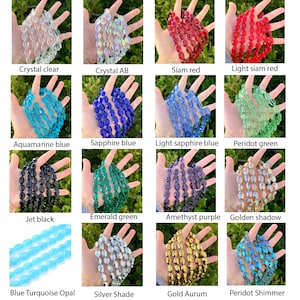 Pick 1 Strand Czech 16mm Large Faceted Flat Oval Crystal Glass Spacer Beads (45-47pcs) for Earrings Bracelet Necklace Charm Jewelry Making