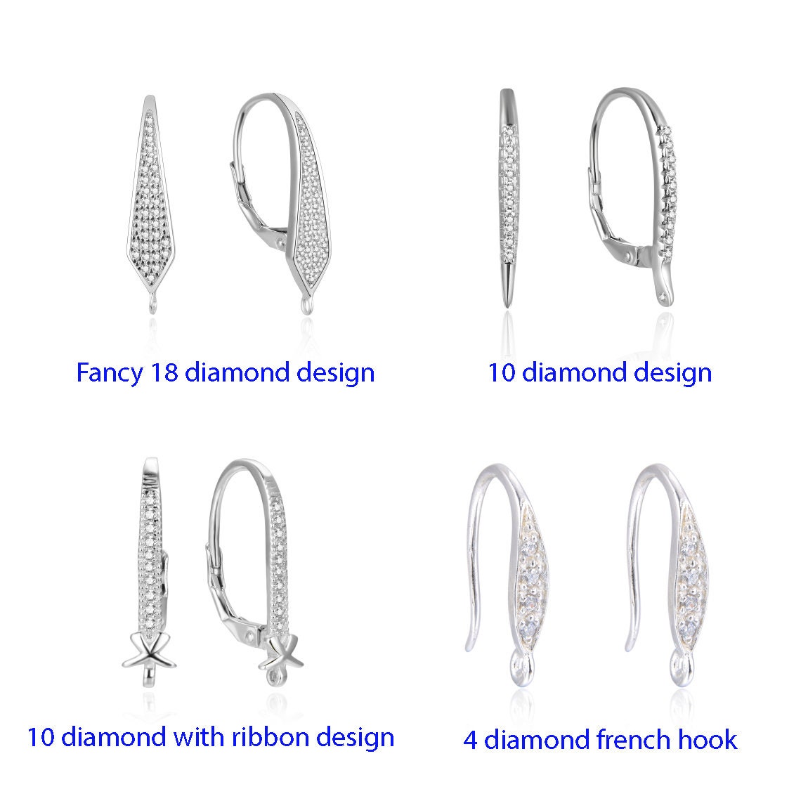 100pcs Earring Making Hooks Ear Wire Lever Back Leverback Earring Hooks  Lever Back Earring Hook Dainty Jewelry Earring Hooks for Jewelry Stainless