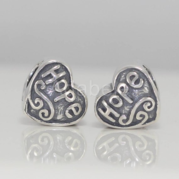 14k Gold & Sterling Silver Love Heart Bead Charm For European Bracelets (3mm) - View #5