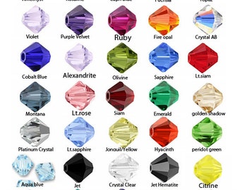 U Pick 100pcs x Genuine Preciosa bicone crystal beads 4mm Bicone Beads - Perfect alternatives to swarovski #5301/5328 #Preciosa-B4