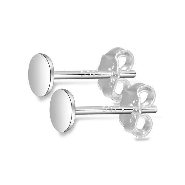 U Pick 4 or 10 Pairs Sterling Silver Earring Post Strong 0.9mm Pin 3mm 4mm 6mm 8mm Flat Board Glue On Setting Earnut Backs Jewelry Making