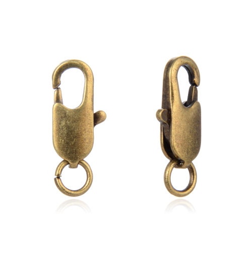 Pick 20pcs Italian Rectangle Trigger Lobster Clasp 12mm/14mm/17mm