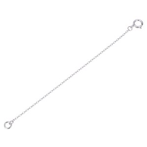 Pick 1pc Real 925 Sterling Silver Chain Extender Thin Dainty 2 3 4 5 6" Hypoallergenic Chain Extension for Necklace Anklet Bracelet Jewelry image 2