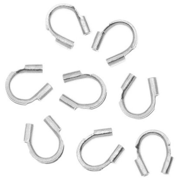PATIKIL Drahtschutz Set 200 Teile – U-förmige Legierungs-Löschperlen 0,7 Mm Loch, Gold & Silber, Für Schmuckherstellung Halskette Armband DIY