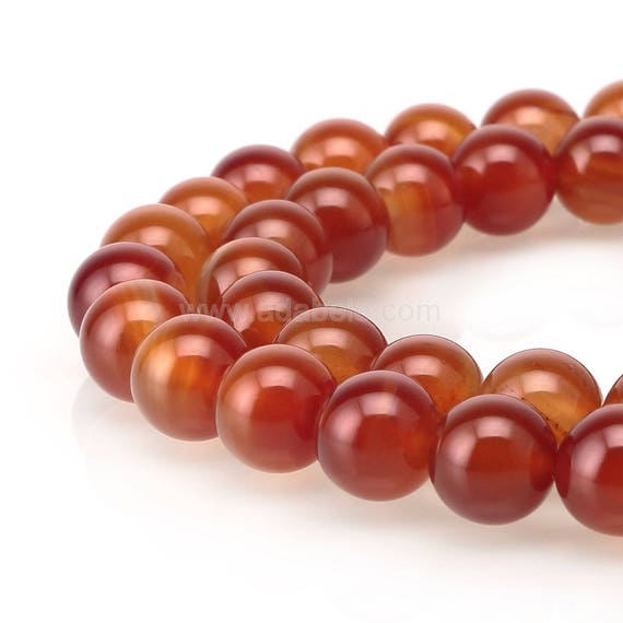 U Pick 1 Strand/15 Natural Carnelian Red Orange Agate Healing