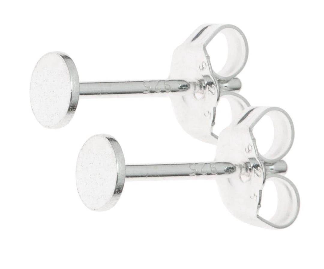 Scegli 4 O 10 Paia Di Perni Per Orecchini In Argento Sterling 925 Da 0,7 Mm, Perni Da 3 Mm, 4 Mm, 6 Mm E 8 Mm, Incastonati Su Una Base Piatta