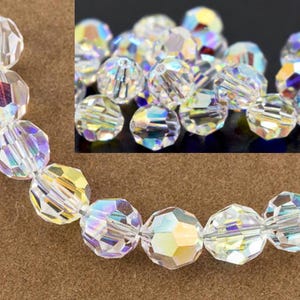 Pick 50pc/100pcs Top Quality Adabele Austrian 6mm Faceted Round Crystal Bead Compatible with Swarovski Crystal 5000 DIY Craft Jewelry Making image 2