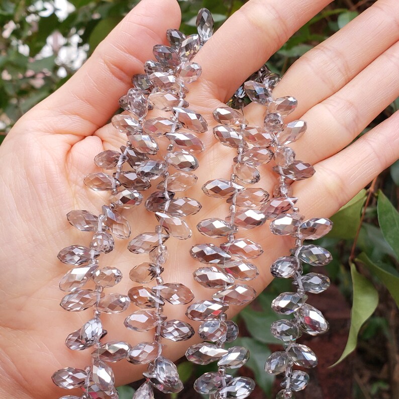 U Pick Top Quality Czech Top Drilled 12mm Teardrop Pear Briolette Crystal Faceted Loose Pendant Beads for Jewelry Craft Charm Making CCT2