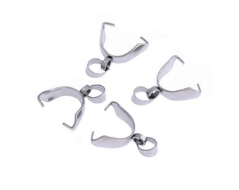 Pick 20pcs 304 Grade Stainless Steel Surgical Pendant Clasp Pinch