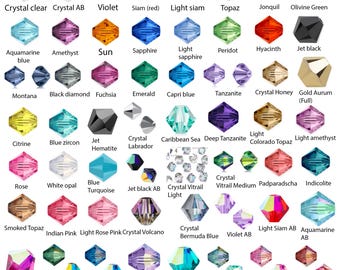 Pick 100pcs Authentic Preciosa 3mm Small Tiny Bicone Crystal Beads Compatible with Swarovski Crystals 5301/5328 for DIY Craft Jewelry Making