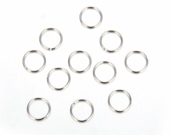 200 Stück Biegeringe Aus Edelstahl 304 – 8 Mm, Offen, Hypoallergen, Für Schmuck & Basteln