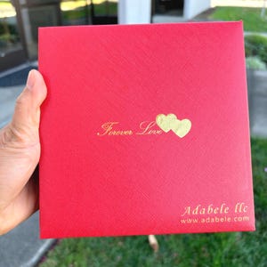1pc 6.3 Inch Large Red Jewelry Box for Necklace Pearl Gemstone Wood Ceramic Glass Jewelry Making Organizer Storage Gift Wrapping