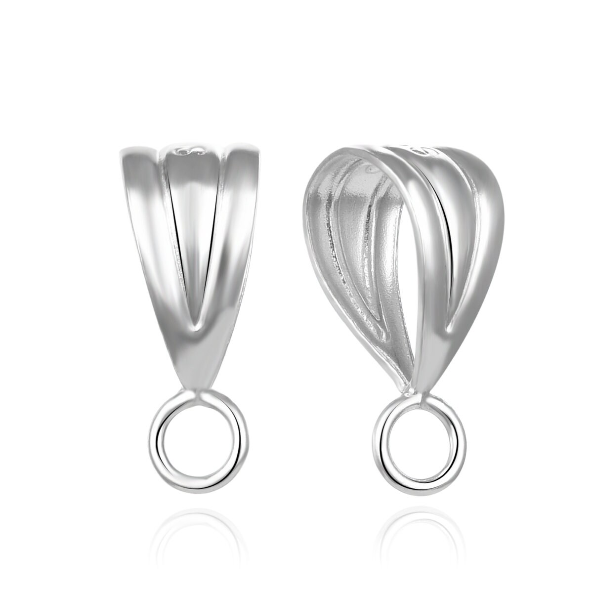 EXCLUSIVE Sterling Silver Pinch Bail for Pendant 14mm x 11mm x