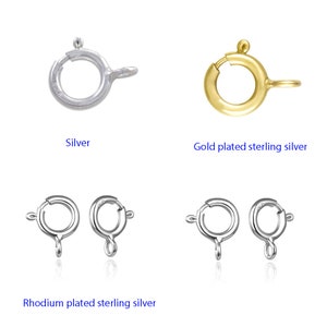 Spring Ring Clasps / Bracelet Closure / Necklace Connector
