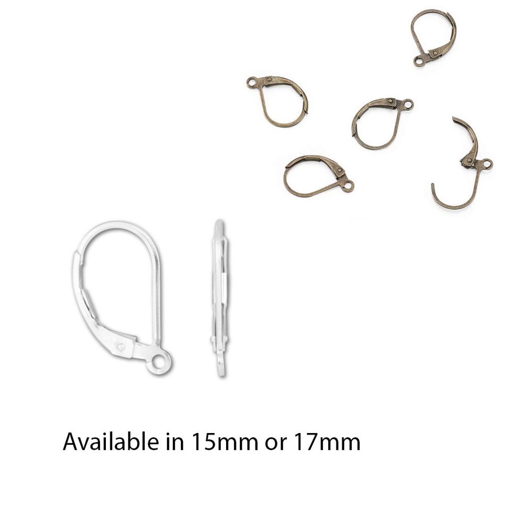 Buy U Pick 50pc/100pcs Hypoallergenic Earring Hooks Lever Back Ear