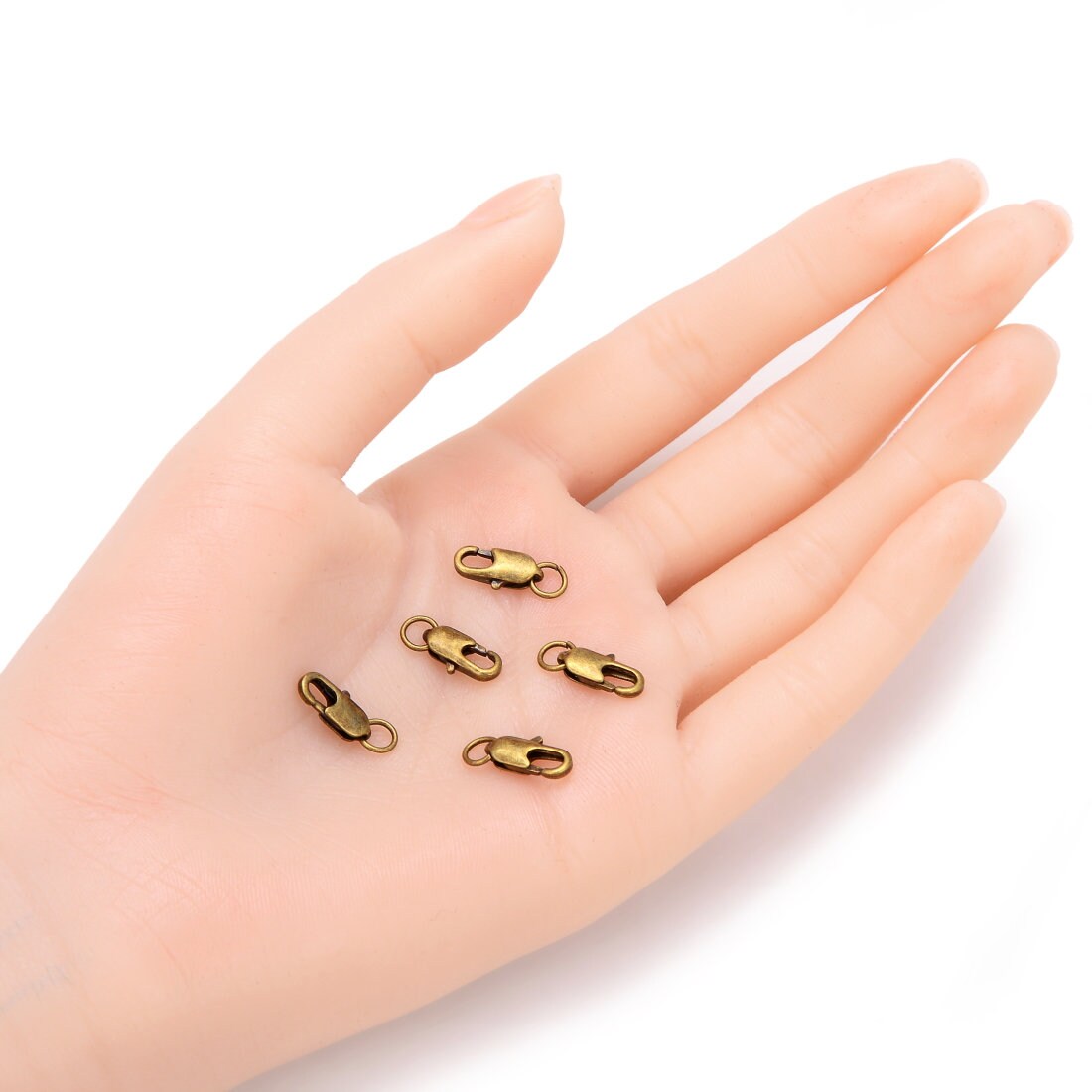 Pick 20pcs Italian Rectangle Trigger Lobster Clasp 12mm/14mm/17mm