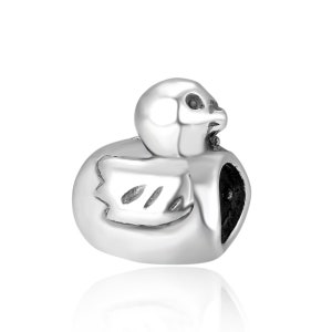1pc Authentic 925 Sterling Silver Lucky Duck Animal Bead Charm for Charm Bracelet Necklace DIY Craft Jewelry Making Women Birthday Gift