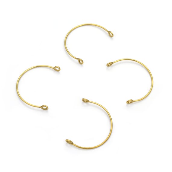 20pcs 2-Hole Half Round Semicircle Connector Link 30mm Large Earring Findings No Plated/Uncoated For DIY Craft Necklace Jewelry Making