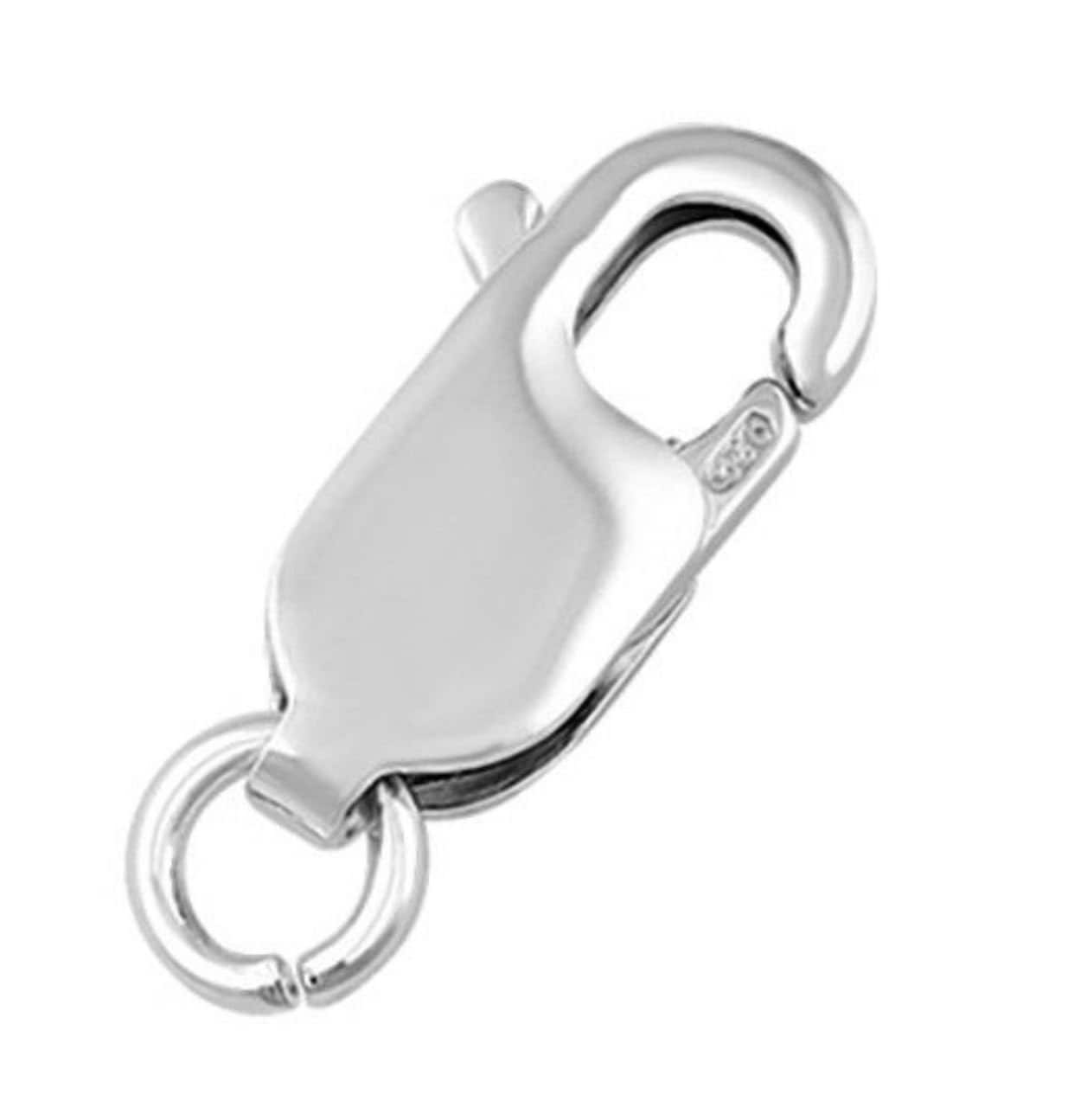 Pick 2pc/5pc 925 Sterling Silver Rectangle Trigger Lobster Claw