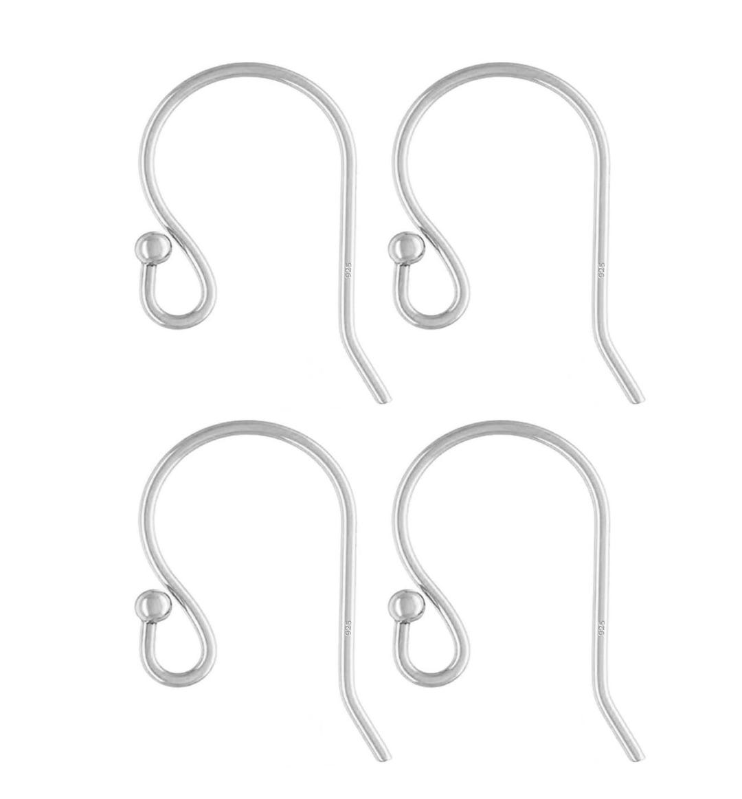 SOFPLATE 200pcs Earring Hooks – Stainless Steel Fish Hook & Ball Dot Ear Wires For DIY Jewelry Making (Gold & Silver) - View #5