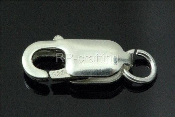 Pick 2pc/5pc 925 Sterling Silver Rectangle Trigger Lobster Claw