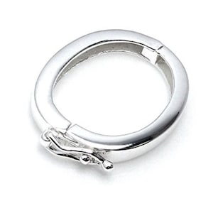 1 or 2pcs 925 Sterling Silver Necklace Clasp Jewelry Shortener Enhancer Connector for 8mm Pearl Gemstone Bead Necklace DIY Jewelry Making