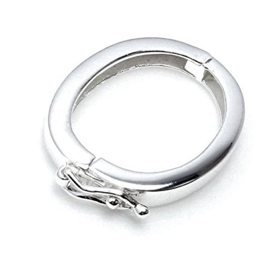 thumbnail image 2 of Sterling Silver Pearl Necklace Shortener Clasp - Adjustable Jewellery Connector & Enhancer 2 of 11