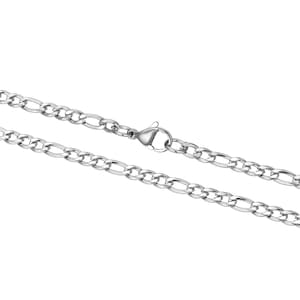 May include: A silver curb chain necklace with a lobster clasp.