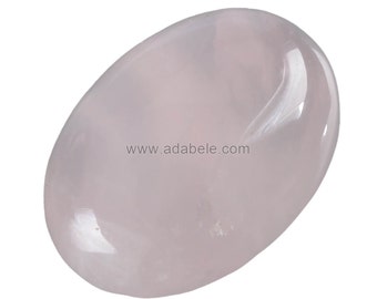 2pcs AAA Natural Rose Quartz Oval Cabochon Flatback Gemstone Cabochons 25x18mm #GP18