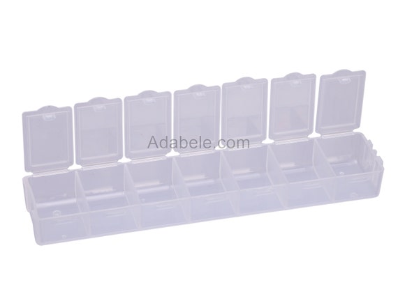 Compartment Plastic Storage - Mini Plastic Round 8 Cell Compartment Pill  Jewelry Organiser Container Storage Box Case - Organizers Boxes Storage  Bins