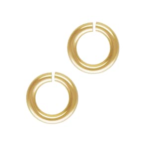 U Pick 20pcs Real 1/20 14K Gold Filled Open Jump Rings 4mm 6mm Small O Ring Connector (Wire 0.8mm/20 Gauge) for Jewelry Craft Making