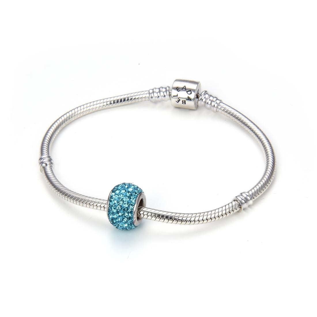 Pandora Moments 590727CZ Snake Chain Armband Van Zilver Met Hartje En Pave Zirkonias