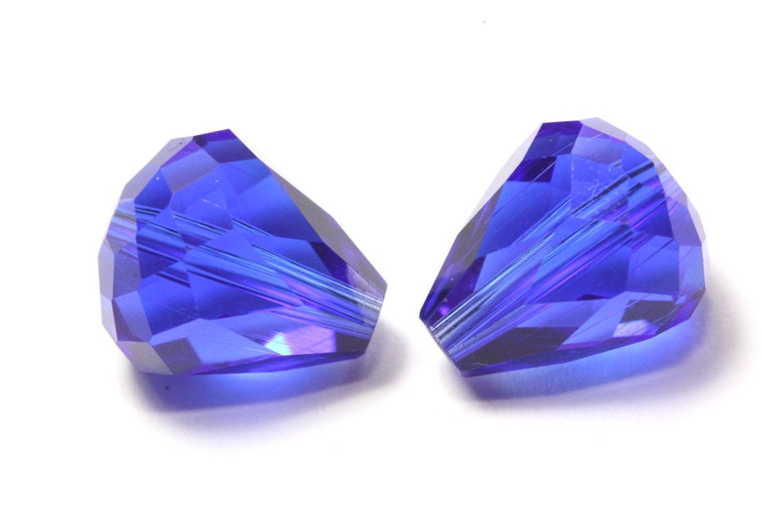 Adabele オーストリア ティアドロップ クリスタルビーズ スワロフスキー ガラス イヤリング ブレスレット アンクレット ネックレス キーチェーン ジッパ並行輸入 : 100個 8x6mm Adabele オーストリアン ティアドロップ