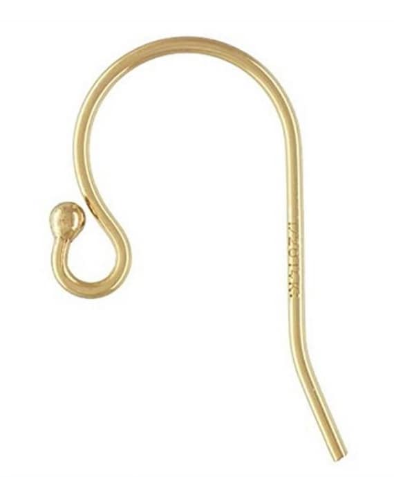 Earring Hooks 14K Gold Plated Hypoallergenic Ear Wires for Jewelry