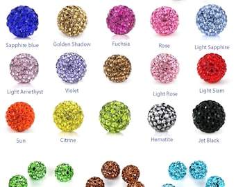 Pick 25pc/50pc Grade A Sparkle 8mm Disco Ball Crystal Rhinestone Round Bead Spacer For Earrings Bracelet Necklace Rosary Mala Jewelry Making